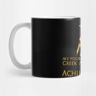 Greek Mythology Trojan War Achilles Knee Mug